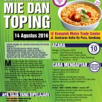 Training Usaha Mie dan Toping di Bandung, 14 Agustus 2016