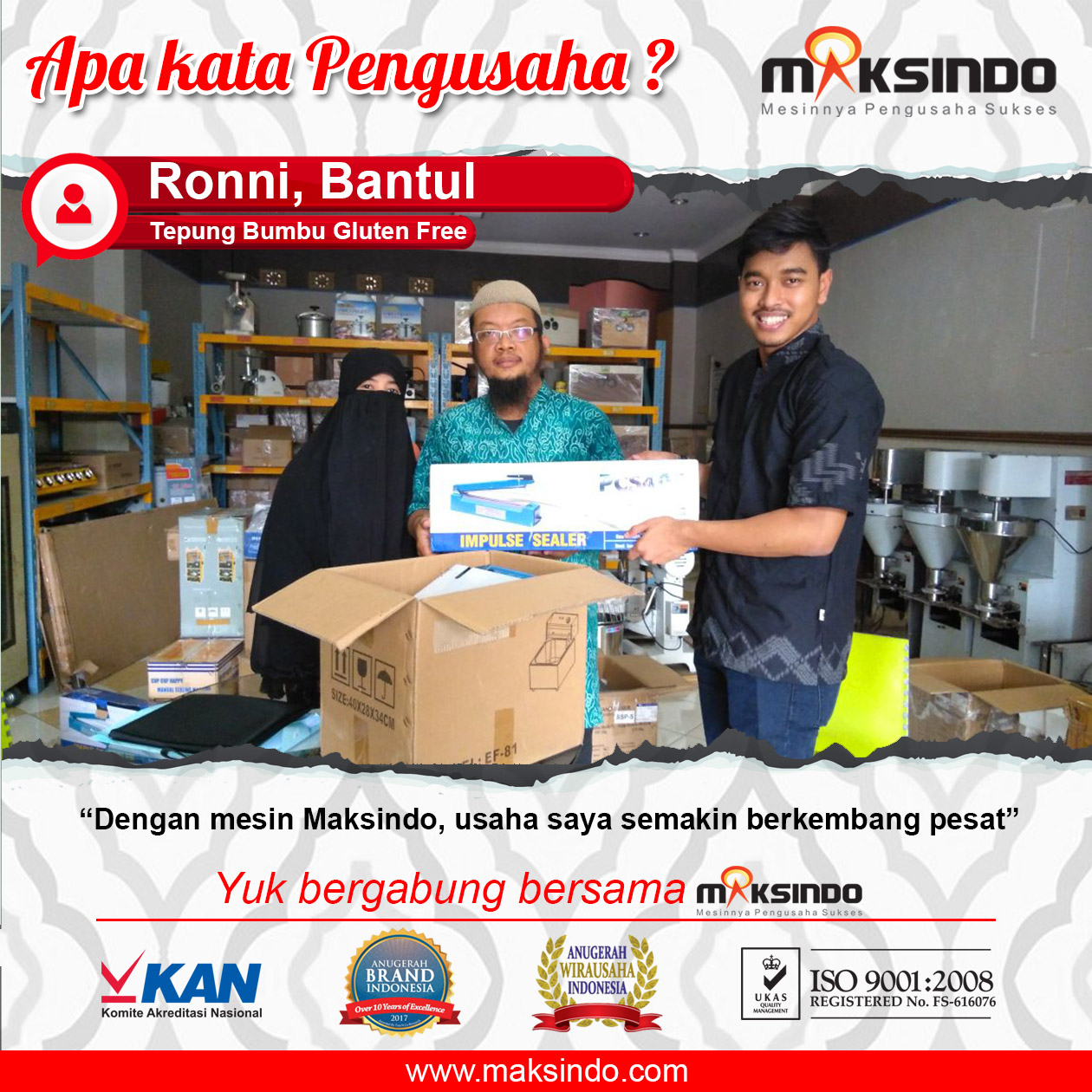 Tepung Bumbu Gluten Free : Usaha Saya Semakin Berkembang Pesat Berkat Mesin Sealer Plastik Maksindo