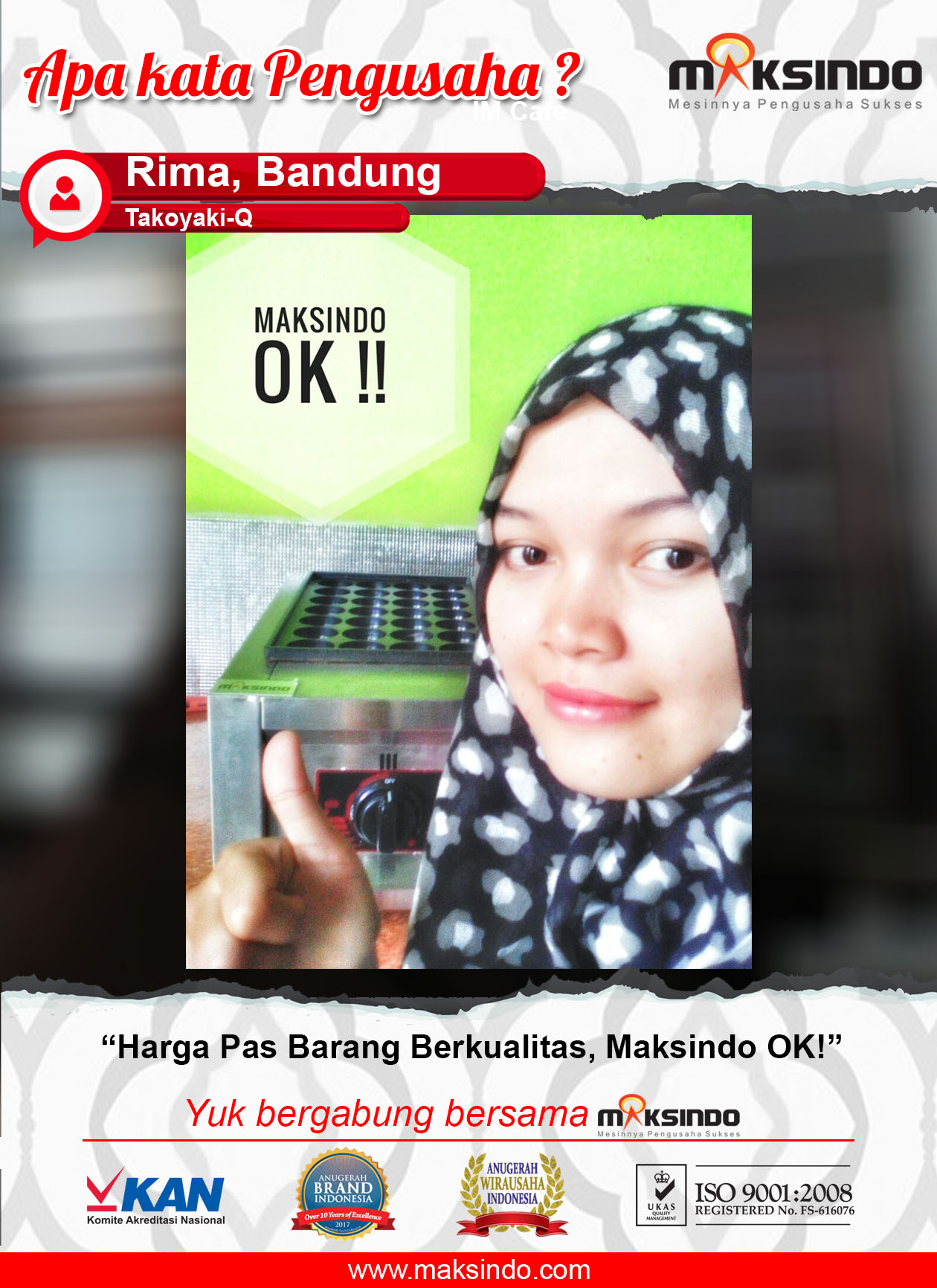 Takoyaqi-Q : Usaha Takoyaki Lancar Dengan Mesin Takoyaki Maksindo