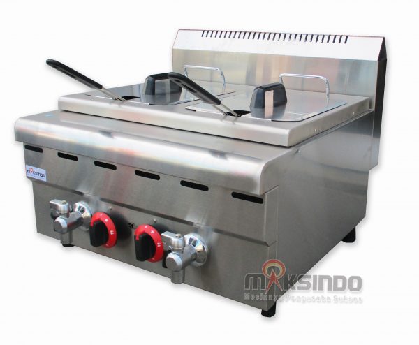 Jual Counter Top 2-Tank 2-Basket Gas Fryer di Tangerang