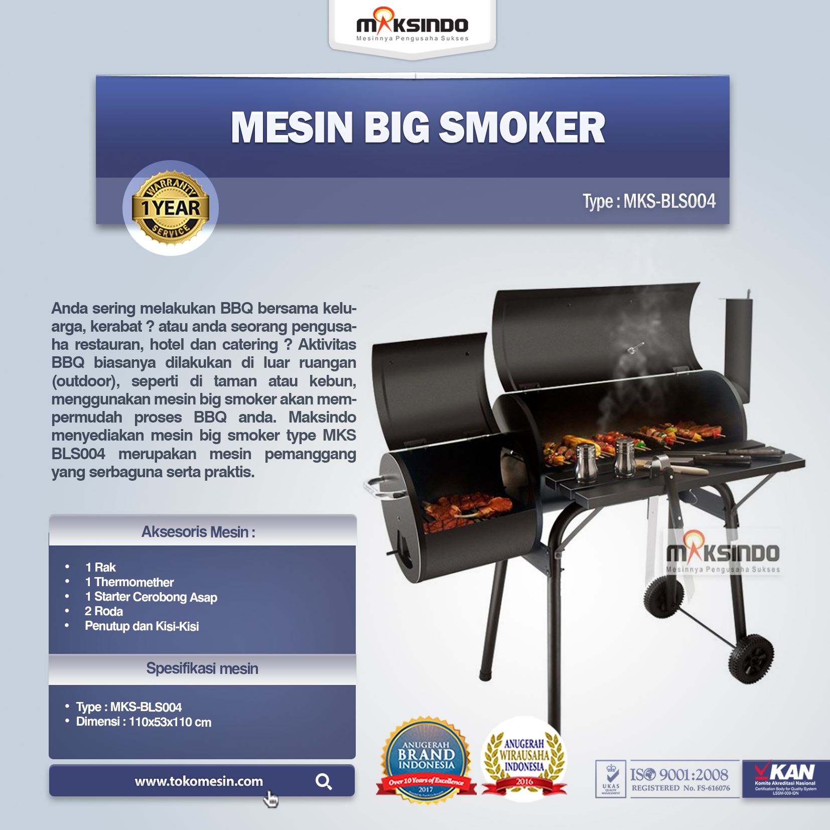 Mesin Big Smoker MKS-BLS004