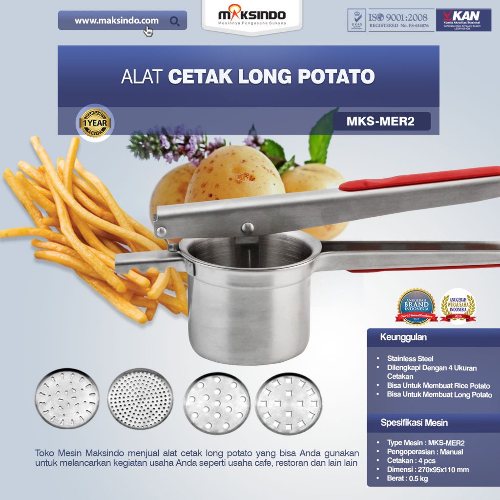 Alat Cetak Long Potato MKS-MER2