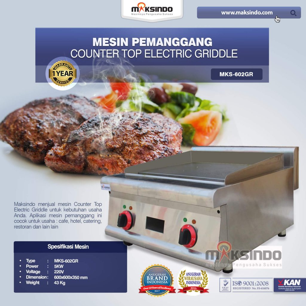 Counter Top Electric Griddle MKS-602GR (1)
