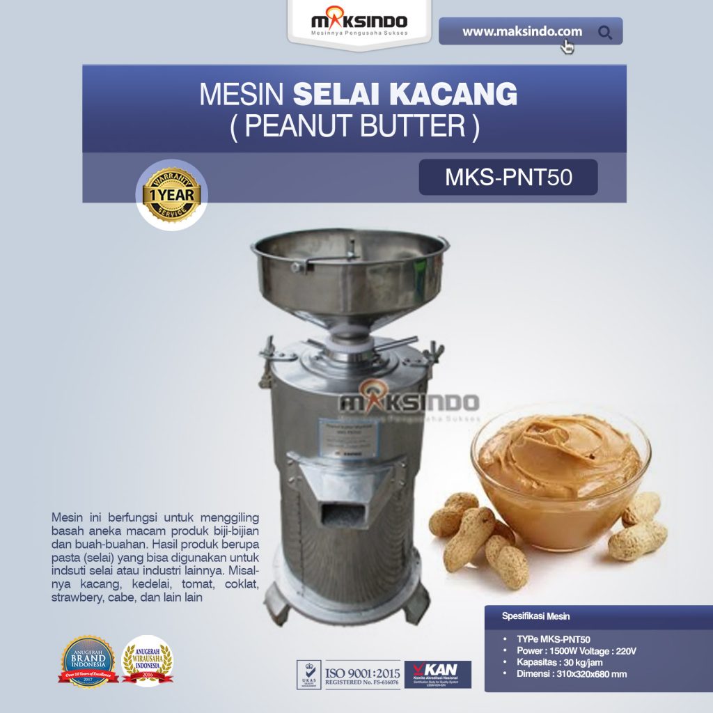 Mesin Selai Kacang Peanut Butter MKS-PNT50