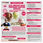 Training Usaha Ice Cream Dan Topping Untuk Usaha, 29 September 2019 Training Usaha Ice Cream Dan Topping Untuk Usaha, 29 September 2019