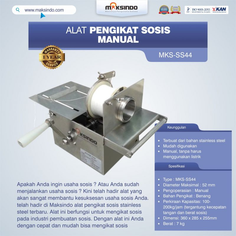 Jual Alat Pengikat Sosis Manual (MKS-SS44) di Tangerang
