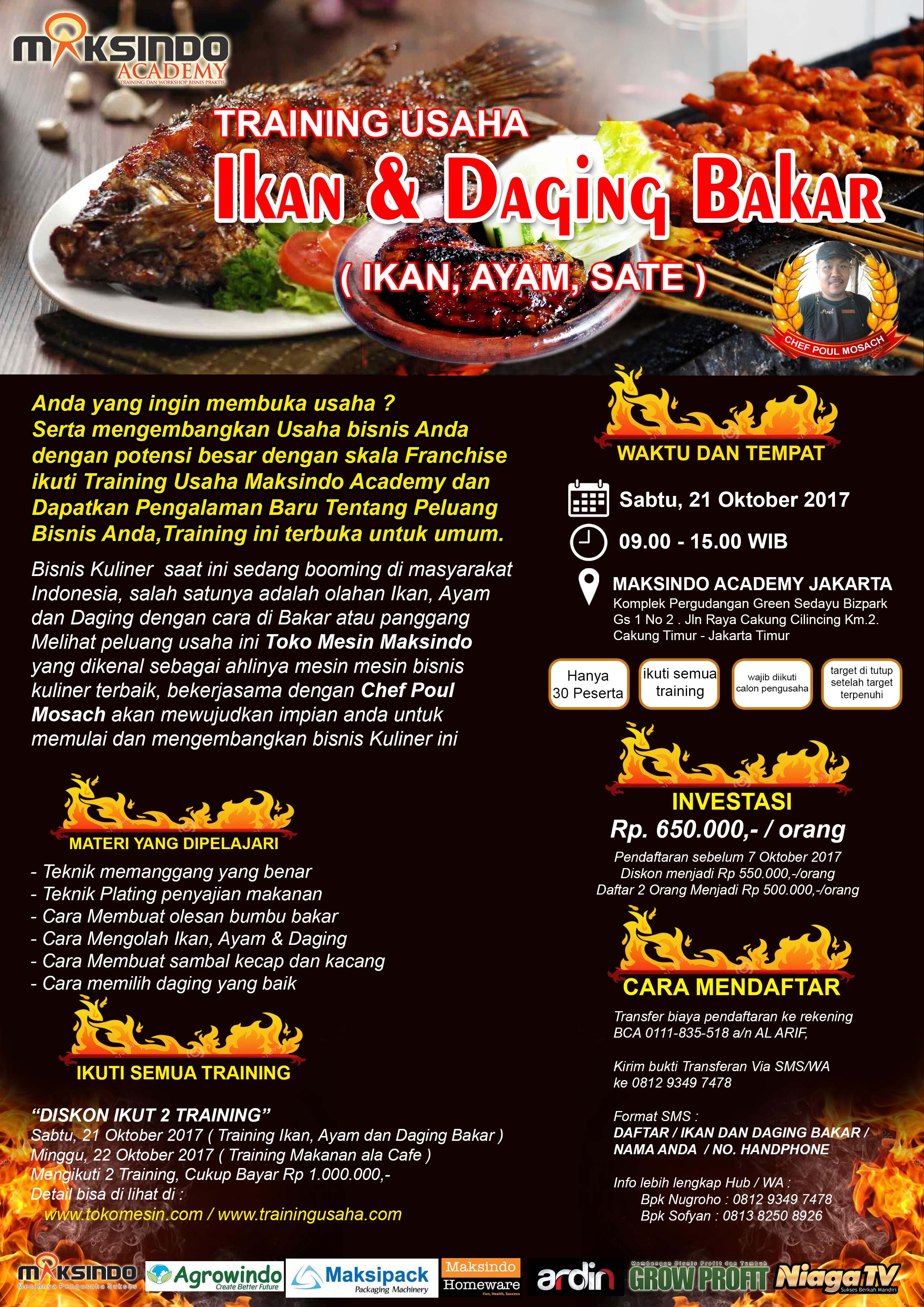 Training Usaha Ikan Dan Daging Bakar, 21 Oktober 2017