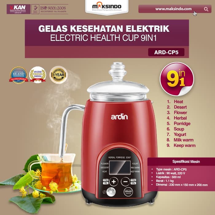 Jual Gelas Kesehatan Elektrik (Electric Cup Health) ARD-CP5 di Tangerang